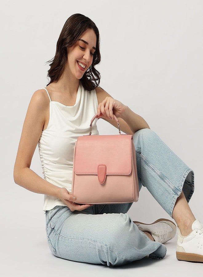 Fastrack Daily Drip Satchel Bag for Women | Medium Size with Magnetic Flap, Top Zip Closure, Inner Access Pocket & Detachable Sling Strap | Stylish 4.9L Satchel for Everyday Use - Image 2